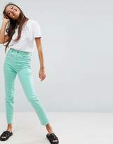 Thumbnail for your product : ASOS Design Farleigh High Waist Slim Mom Jeans In Mint Green