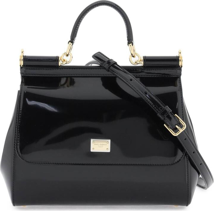 Dolce & Gabbana Medium Sicily Bag In Dauphine Leather - ShopStyle