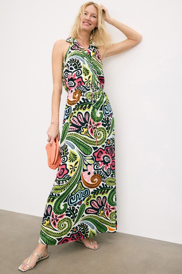 Caribbean Dress Multicolored-print