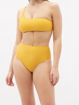 Thumbnail for your product : JADE SWIM Apex One-shoulder Bikini Top - Yellow