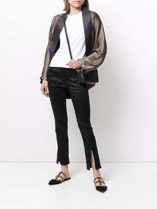 Lisa Von Tang Open-Front Kimono Jacket