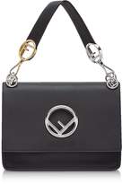 Thumbnail for your product : Fendi Kan I M Black Leather Top Handle Satchel Bag