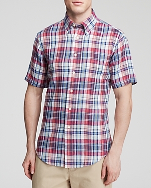 Brooks Brothers Short Sleeve Linen Button Down - Classic Fit