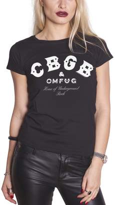 CBGB & OMFUG and OMFUG T Shirt Home of Underground Rock Official Womens Skinny Fit