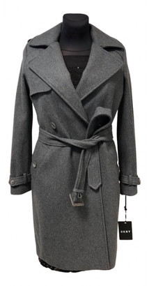 DKNY Grey Wool Coats