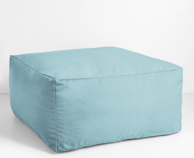 Mozaic Company Continuous Upholstered Outdoor Ottoman with Sunbrella® Cushion