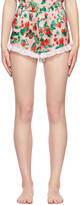 Thumbnail for your product : Fleur Du Mal Pink Silk Ruffle Shorts