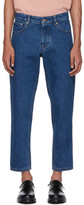 Thumbnail for your product : Ami Alexandre Mattiussi Blue Carrot-Fit Jeans