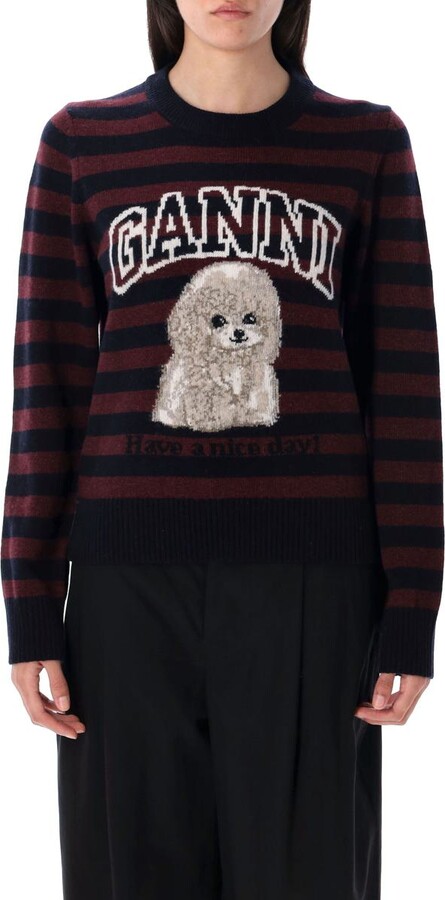 Ganni Striped Poodle Jumper