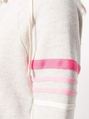 Mother striped detail hoodie