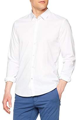 Sisley Men's Shirt Plain Not Applicable Regular Fit Long Sleeve Formal Shirt,Large