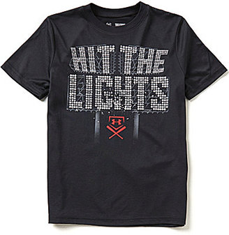Under Armour Big Boys 8-20 Hit The Lights Short-Sleeve Graphic Tee