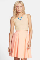Thumbnail for your product : Frenchi R) Lace Crop Tank (Juniors)