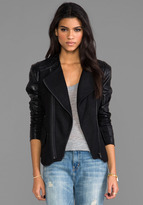 Thumbnail for your product : Blank NYC Jacket with Leather Detail