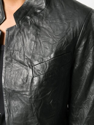 Zadig & Voltaire Creased Effect Leather Jacket