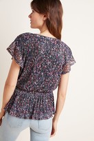Thumbnail for your product : Anthropologie Dionne Metallic Floral Blouse