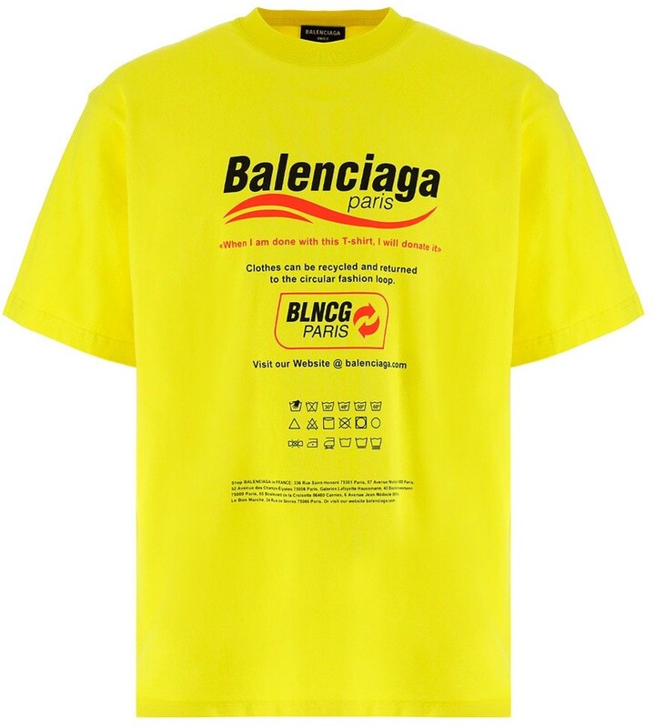 balenciaga dry clean shirt