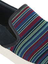Thumbnail for your product : United Nude Striped Elastic & Suede Slip-On Sneakers