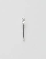 Thumbnail for your product : ASOS Sterling Silver Safety Pin Earrings