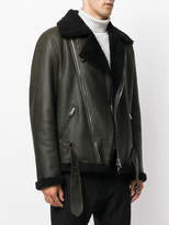 Thumbnail for your product : Giorgio Brato furry trim coat