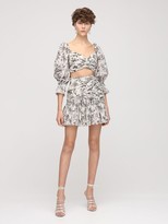 Thumbnail for your product : Zimmermann Printed Georgette Mini Skirt