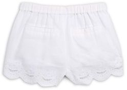 Blank NYC Girl's Scalloped Lace Bottom Shorts