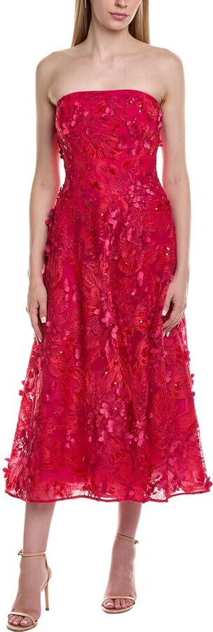 Teri Jon by Rickie Freeman Sleeveless Midi Dress