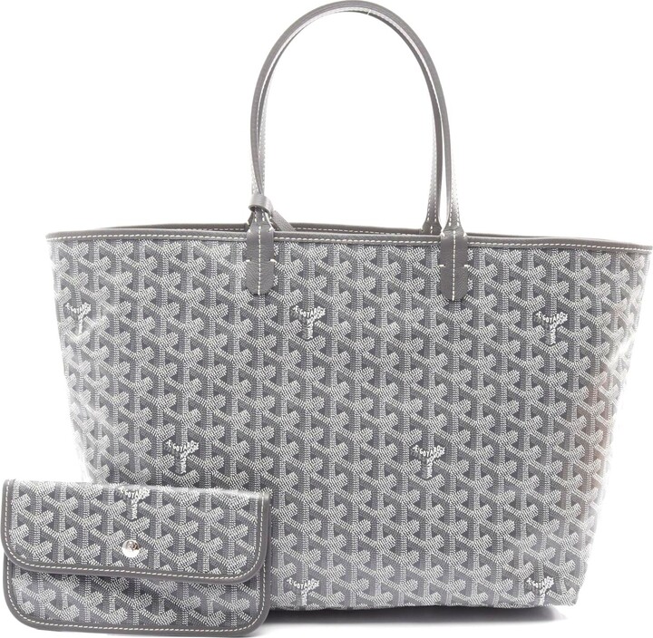 Goyard St. Louis PM Tote Bag PVC Canvas Leather