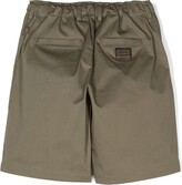 Thumbnail for your product : Dolce & Gabbana Children Logo Patch Drawstring-Waist Shorts