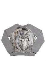 Thumbnail for your product : Owl Printed Organic Cotton Sweatshirt