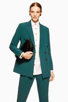 Thumbnail for your product : Topshop Longline Double Breasted Blazer