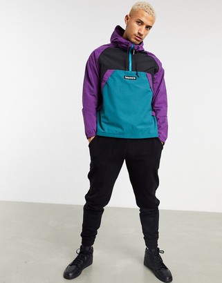 ジャケット・アウター old Timberland nylon anorak purple color Retro Timberland Weathergear Anorak Purple Nylon Pull Over
