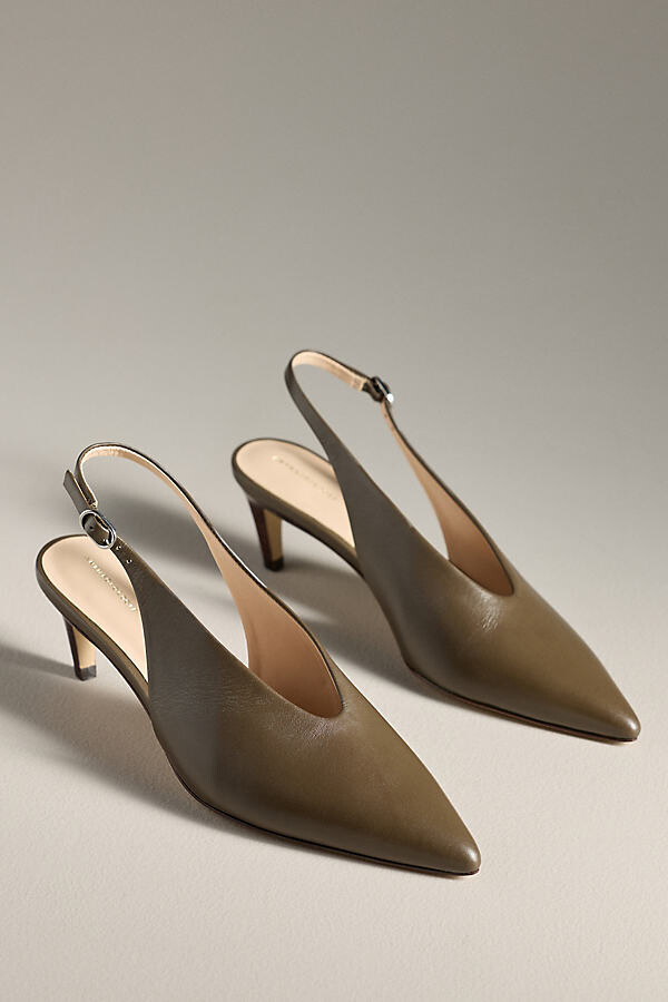 By Anthropologie Pointed-Toe Slingback Pumps