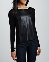 Thumbnail for your product : Bailey 44 Software Faux-Leather Top