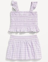 Thumbnail for your product : Old Navy Printed Sleeveless Smocked Top & Skirt Set for Baby