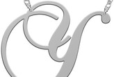 Thumbnail for your product : Jane Basch Designs Swirly Initial Pendant Necklace