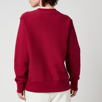 champion boxy high neck sweatshirt in red