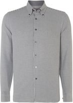 Thumbnail for your product : Peter Werth Men's Conrad rolled button down collar dogtooth shirt