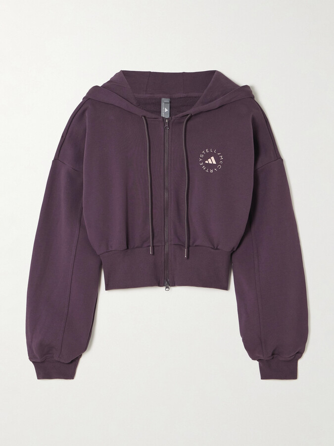 adidas by Stella McCartney Truecasuals Cropped Logo-print Organic