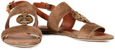 Thumbnail for your product : Tory Burch Miller Logo-embellished Suede Sandals