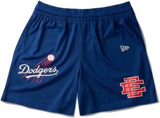 New Era Los Angeles Dodgers Mesh Shorts Dark Green/Cardinal