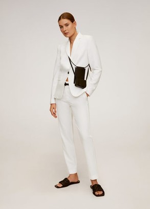 white structured blazer