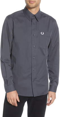 Fred Perry Slim Fit Button-Up Twill Shirt