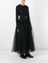Thumbnail for your product : Givenchy sheer tulle belted dress