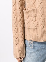 Thumbnail for your product : Laneus Distressed-Finish Cardigan