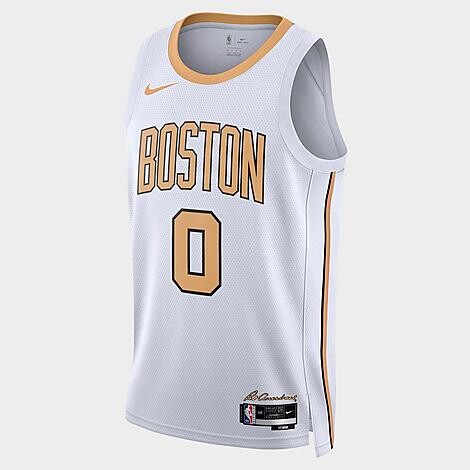 Nike Men's Jayson Tatum Boston Celtics NBA City Edition Swingman Basketball Jersey in White | Size: XS