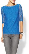 Thumbnail for your product : Pim + Larkin Boatneck Lace Top