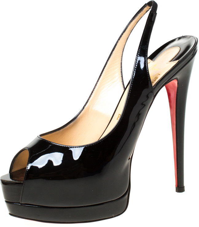 christian louboutin palais royal peep toe platform pumps