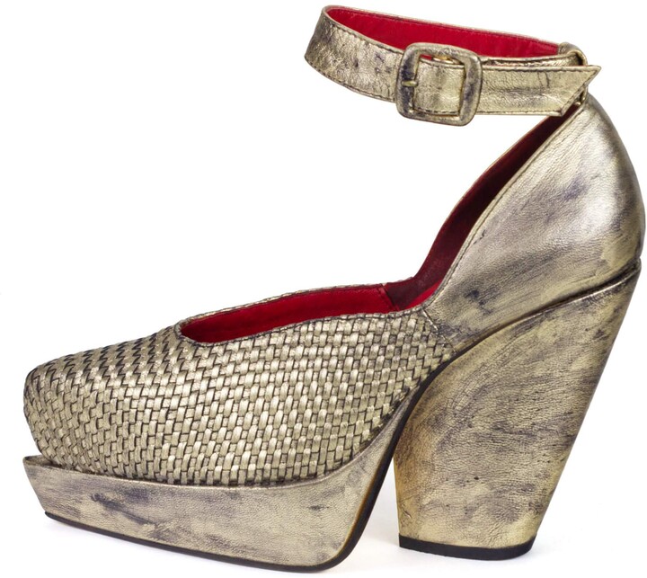 Preston Zly Vida Shoe Gold ShopStyle Heels