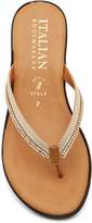 Thumbnail for your product : Italian Shoemakers Keely Wedge Thong Sandal